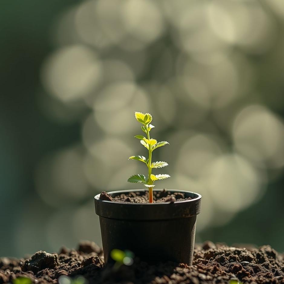 Dream : Planting a seedling in a pot in a dream