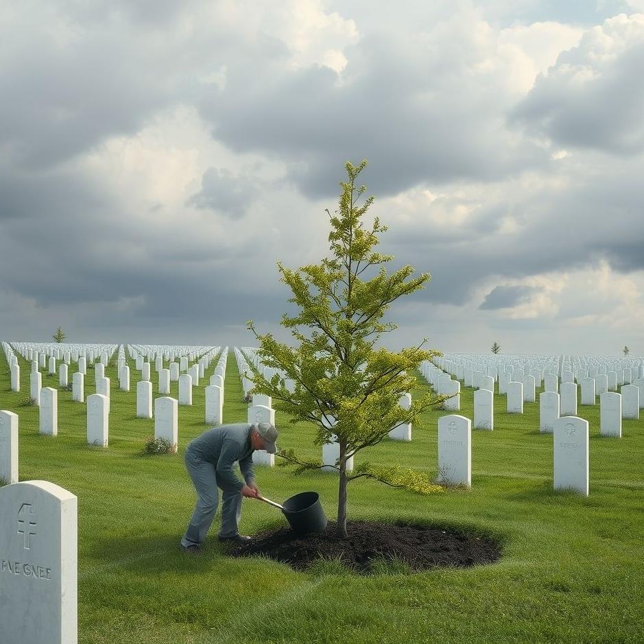Dream : Planting a tree in a cemetery in a dream