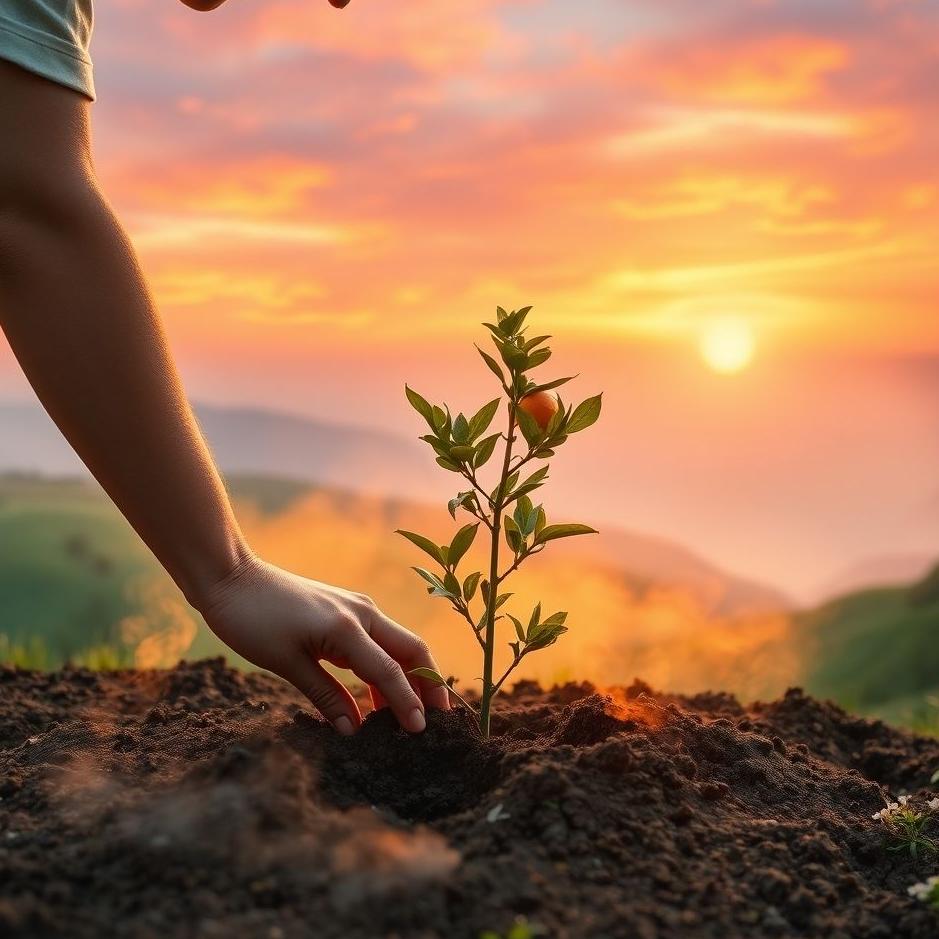 Dream : Planting an orange sapling in a dream