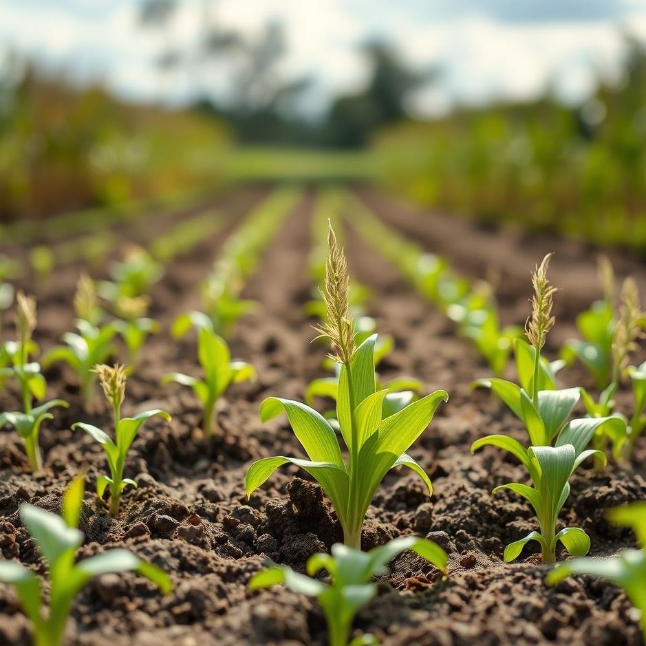 Dream : Planting corn seedlings in a dream