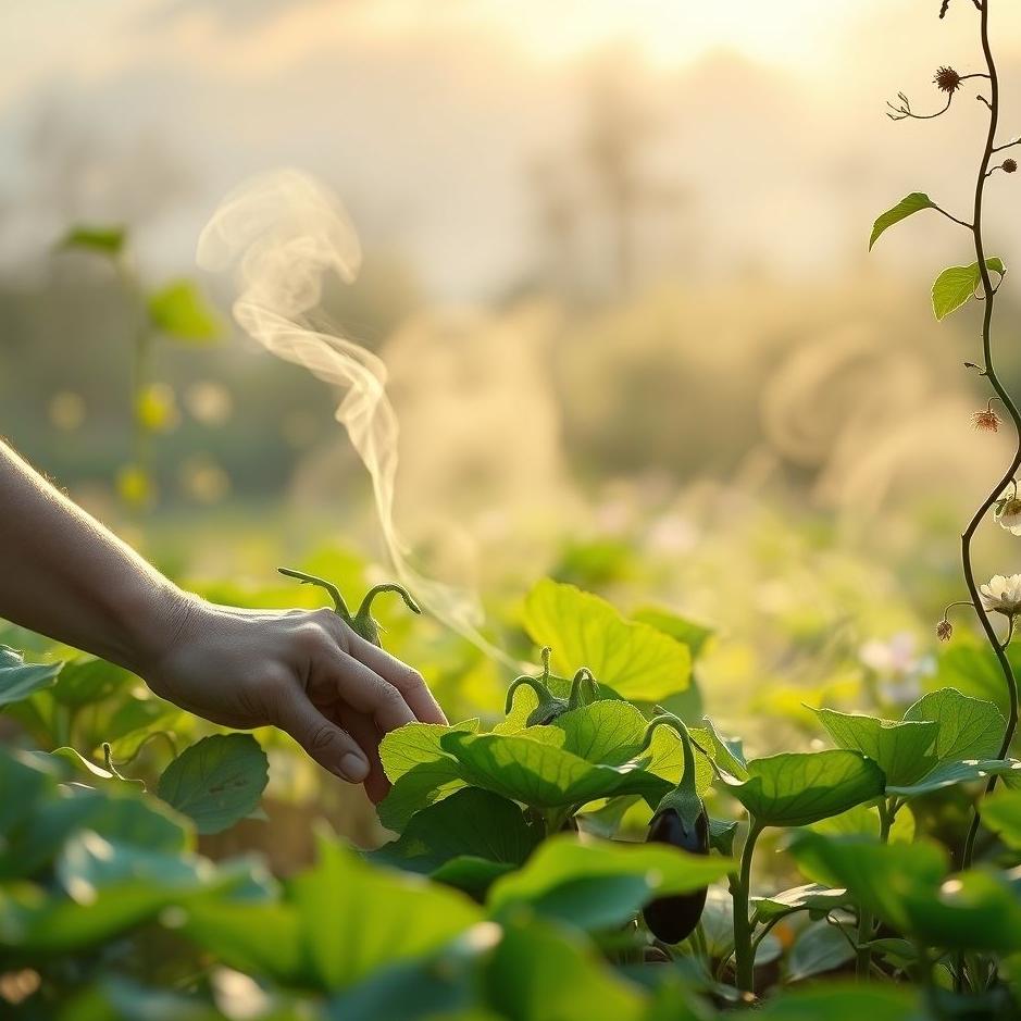 Dream : Planting eggplant saplings in a dream