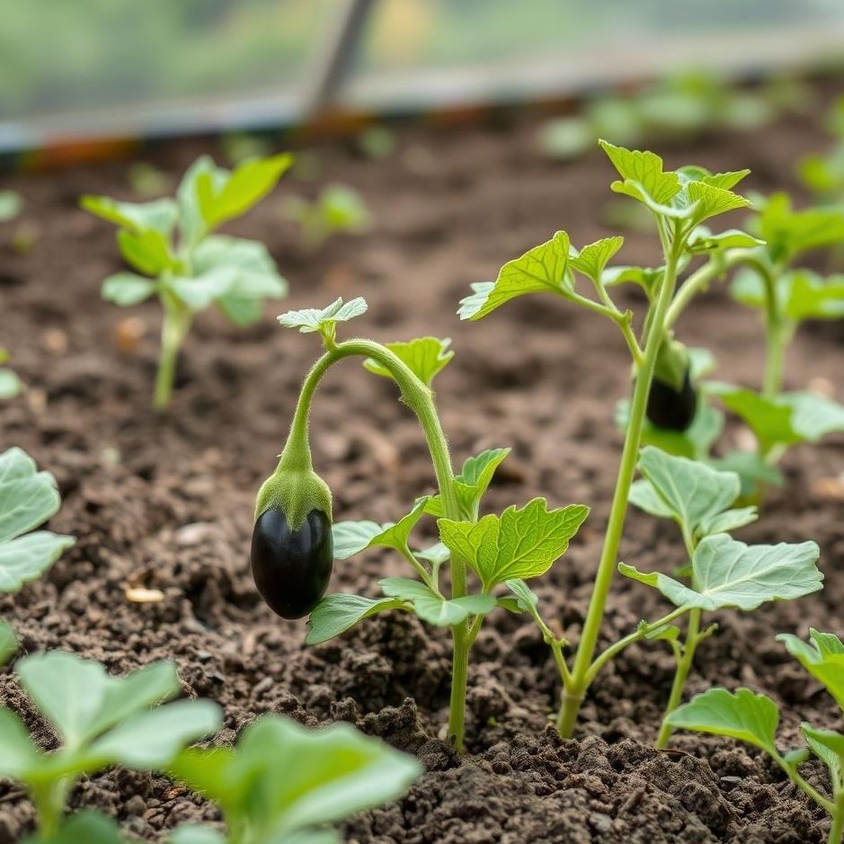 Dream : Planting eggplant seedlings in a dream
