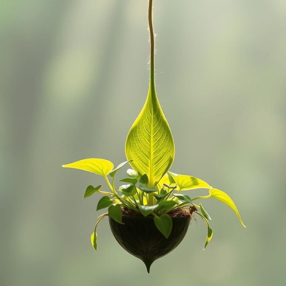 Dream : Planting hanging leaf in the dream