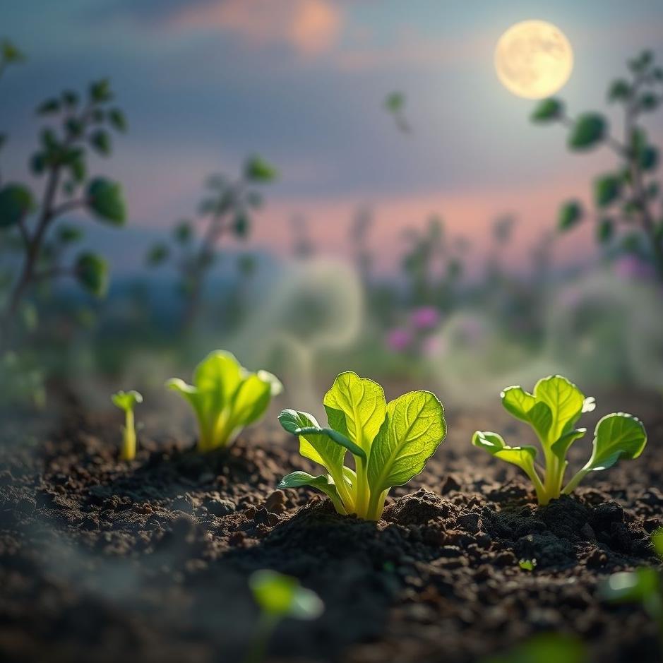 Dream : Planting lettuce saplings in a dream