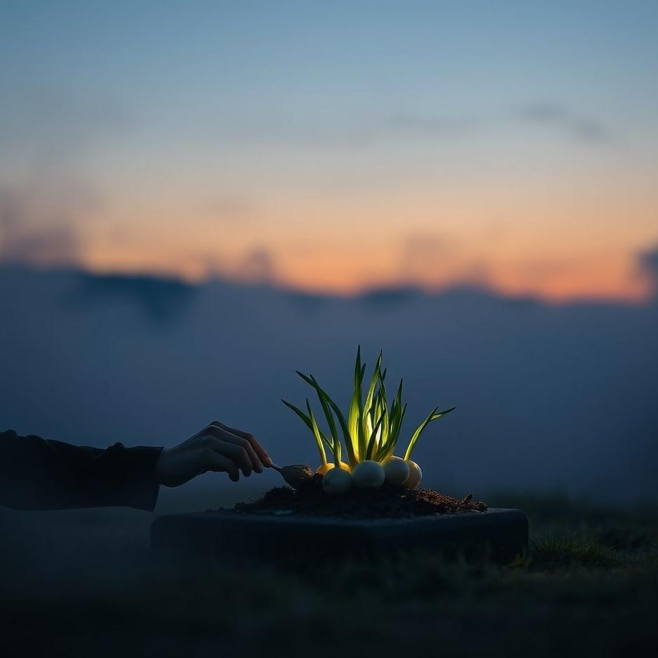 Dream : Planting onions on a grave in a dream