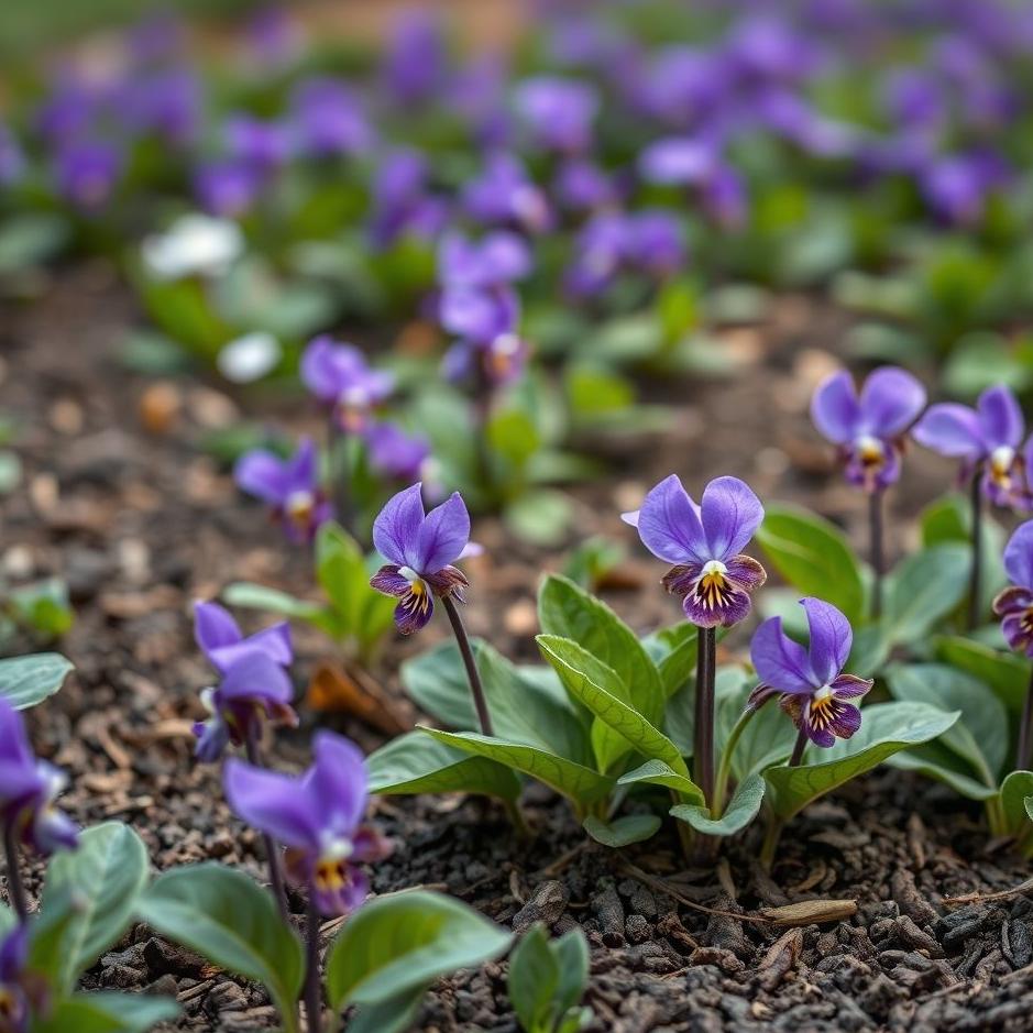 Dream : Planting purple violets in a dream