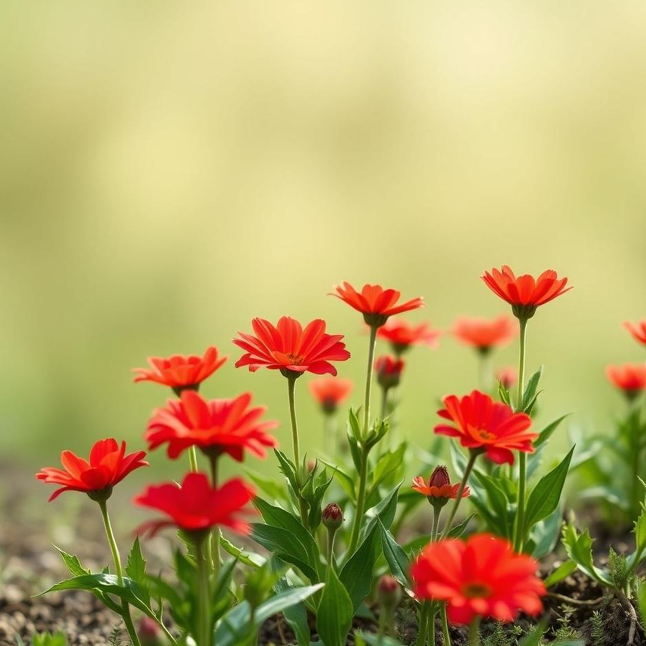 Dream : Planting red flowers in a dream