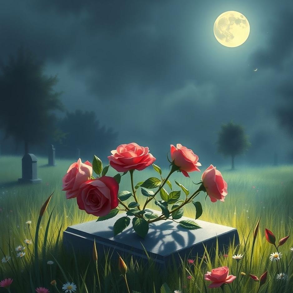 Dream : Planting roses on a grave in a dream
