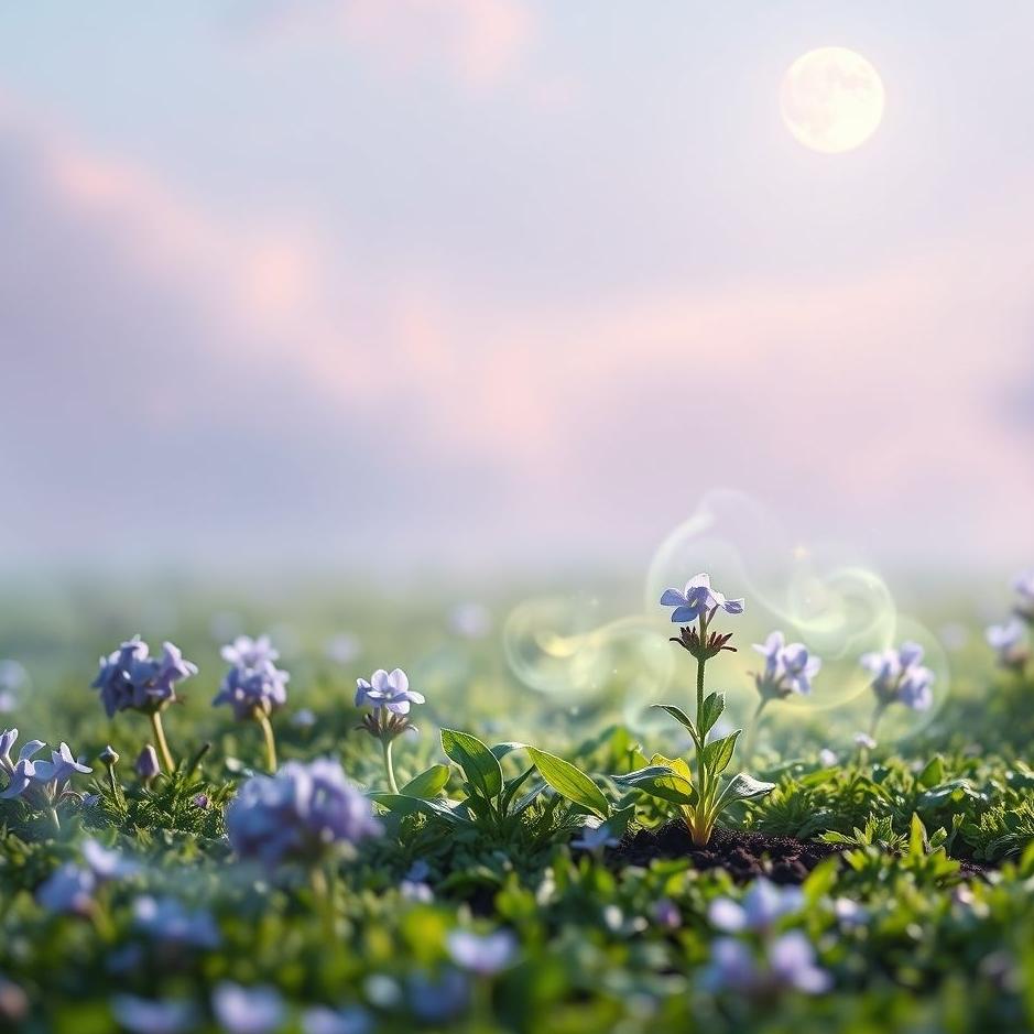 Dream : Planting violets in a dream