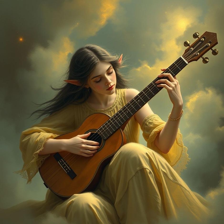 Dream : Playing a lute in a dream