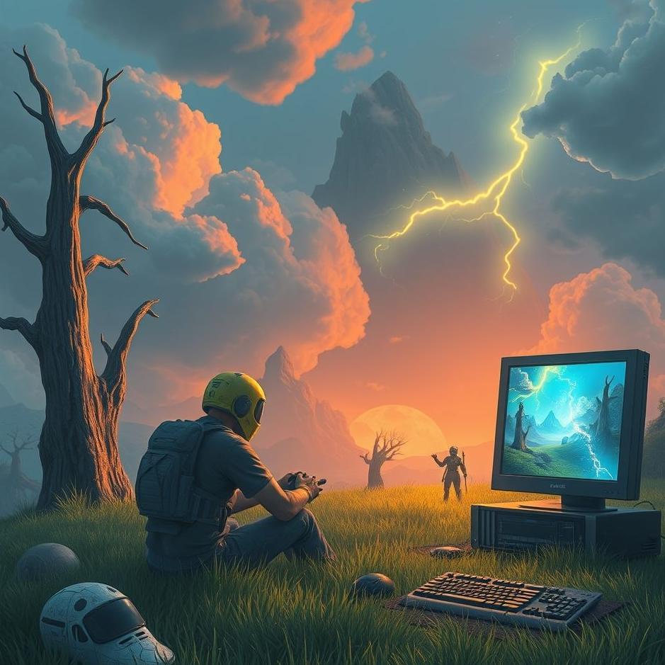 Dream : Playing a PC game in a dream