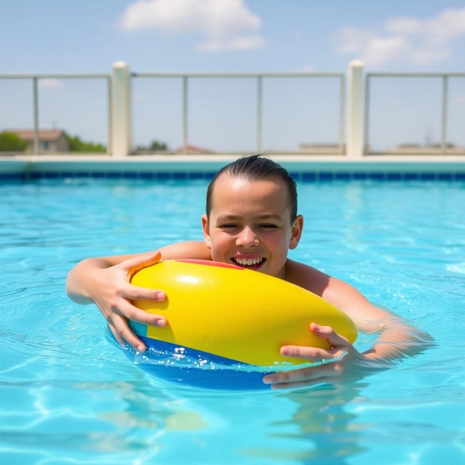 Dream : Playing ball in a pool