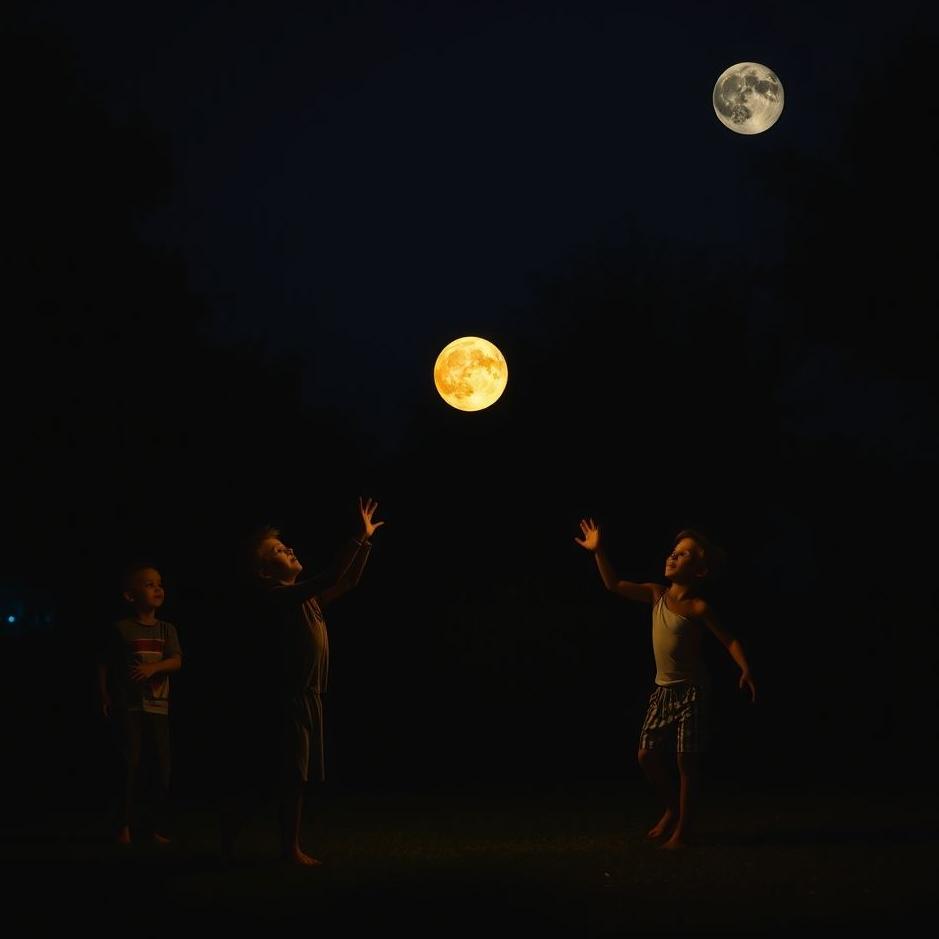 Dream : Playing ball in the dark