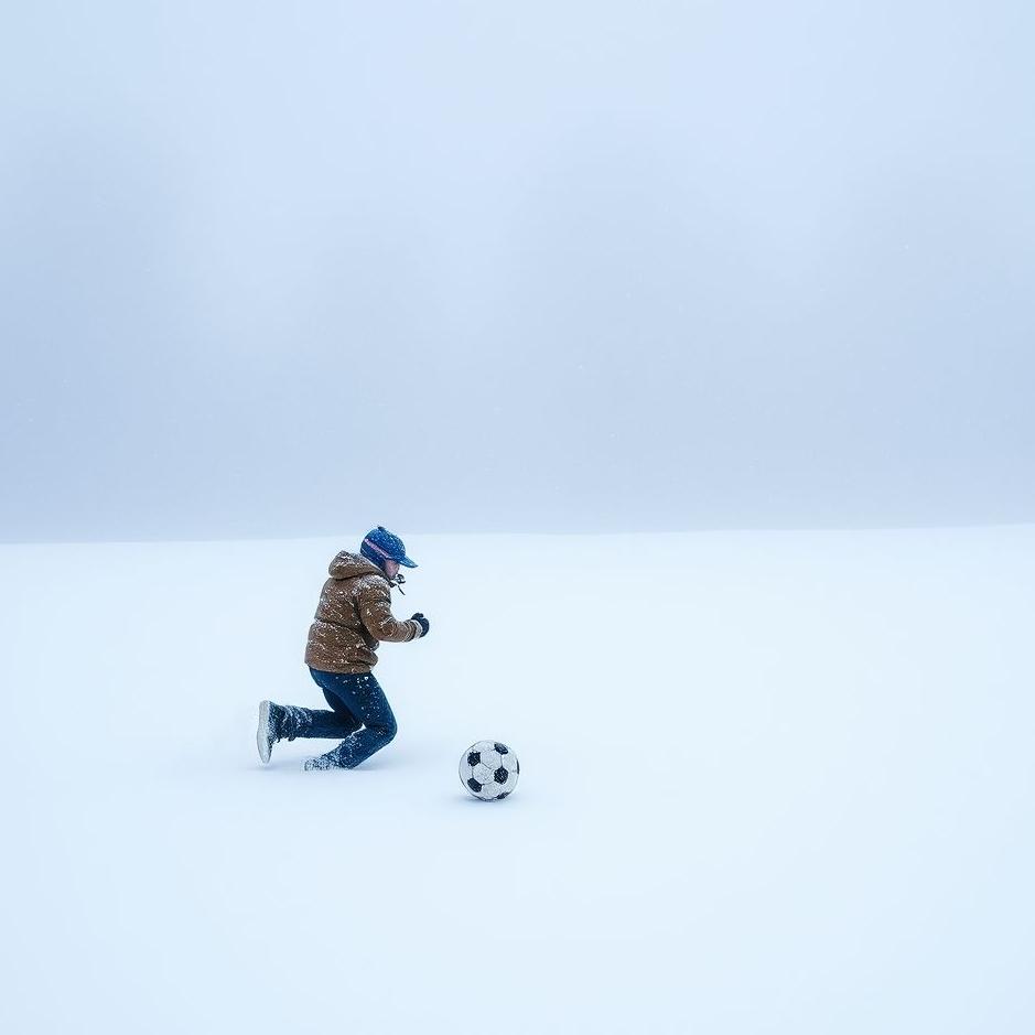 Dream : Playing ball in the snow