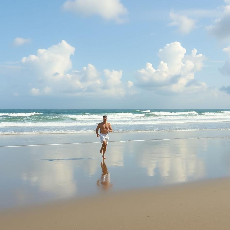 Dream : Playing ball on the beach in a dream