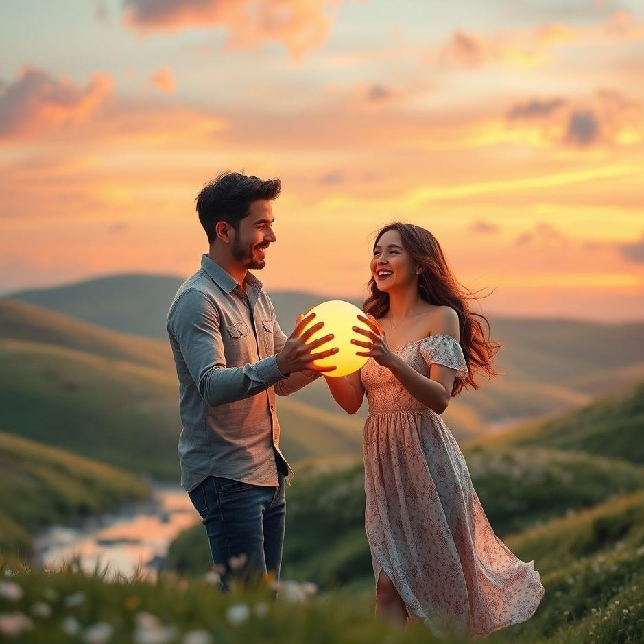 Dream : Playing ball with your lover in a dream