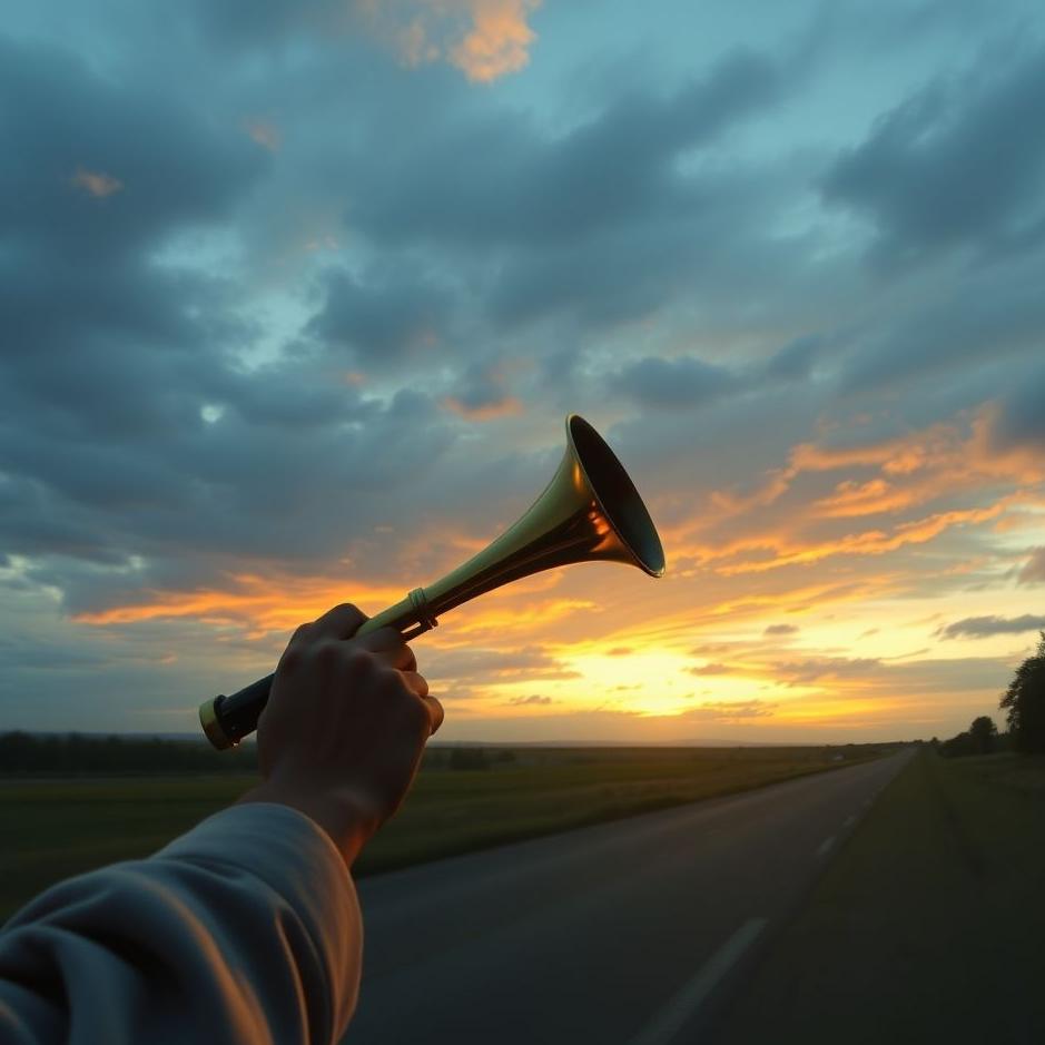 Dream : Playing car horn in the dream