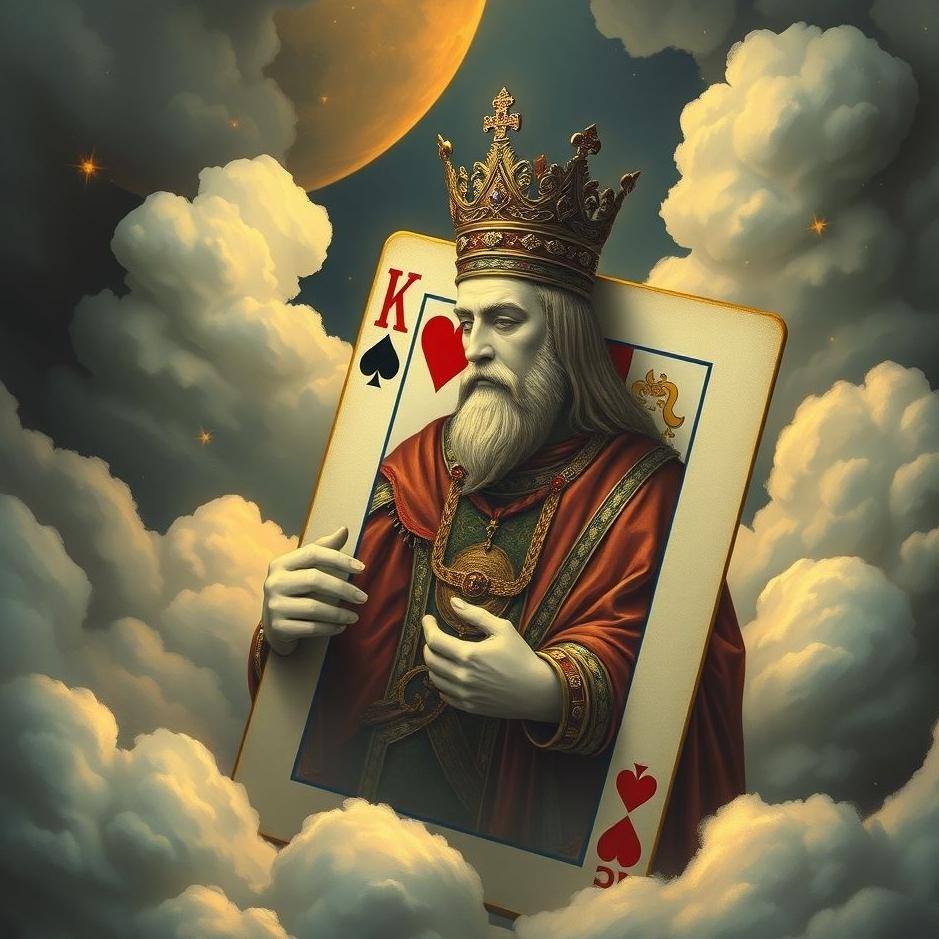 Dream : Playing card king in a dream