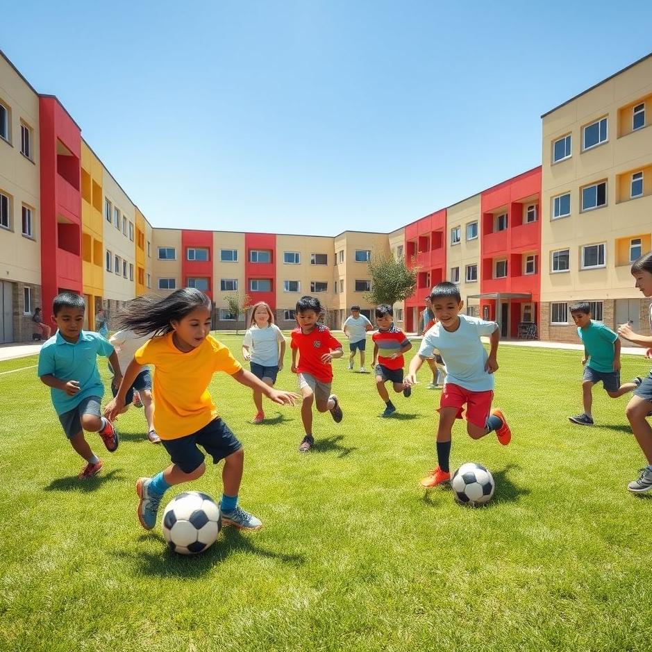 Dream : Playing football at school