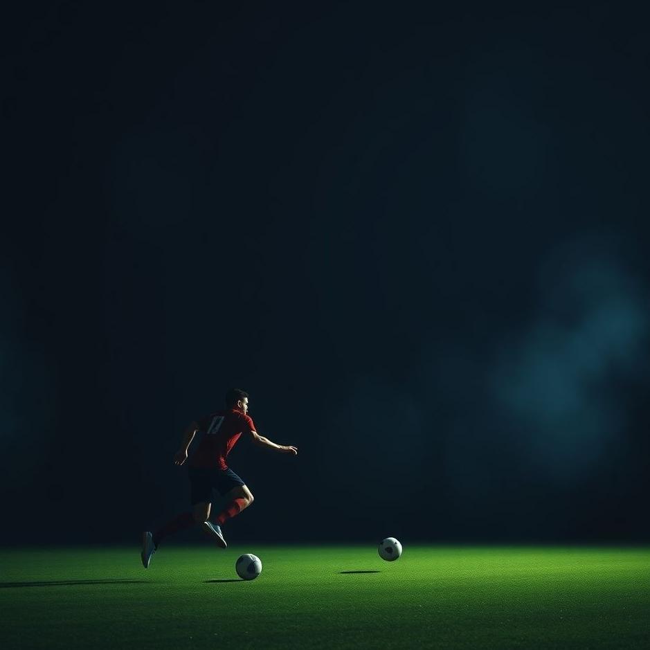 Dream : Playing football in the dark in your dream