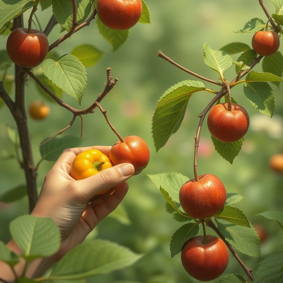 Dream : Playing fruit from the garden in the dream