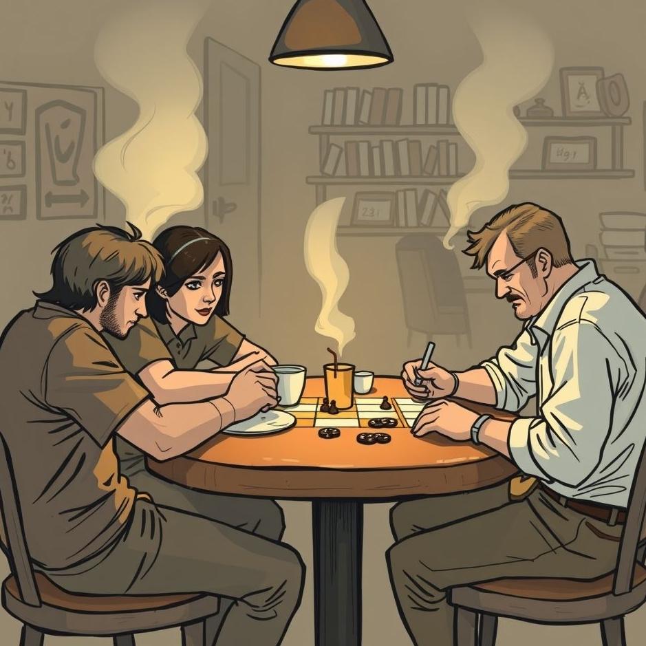 Dream : Playing games in a coffee shop in a dream