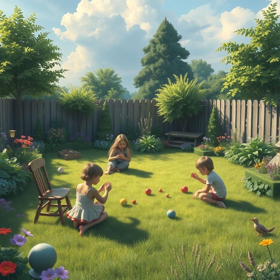 Dream : Playing games in the garden in the dream