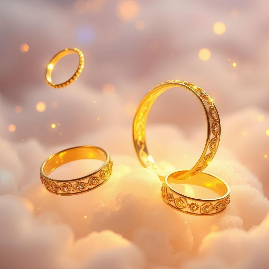 Dream : Playing gold rings and bracelets in the dream