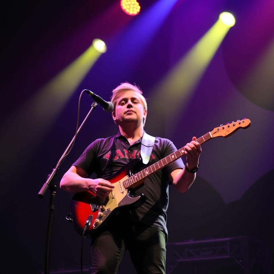 Dream : Playing guitar on stage