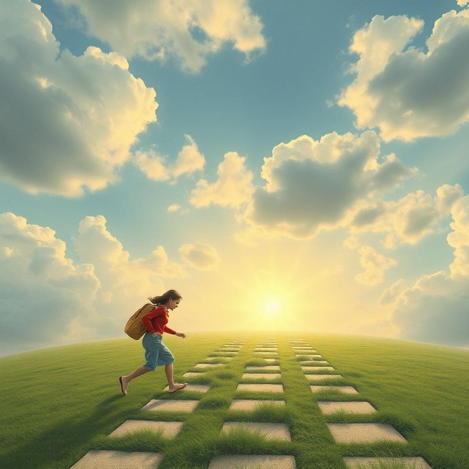 Dream : Playing hopscotch in a dream