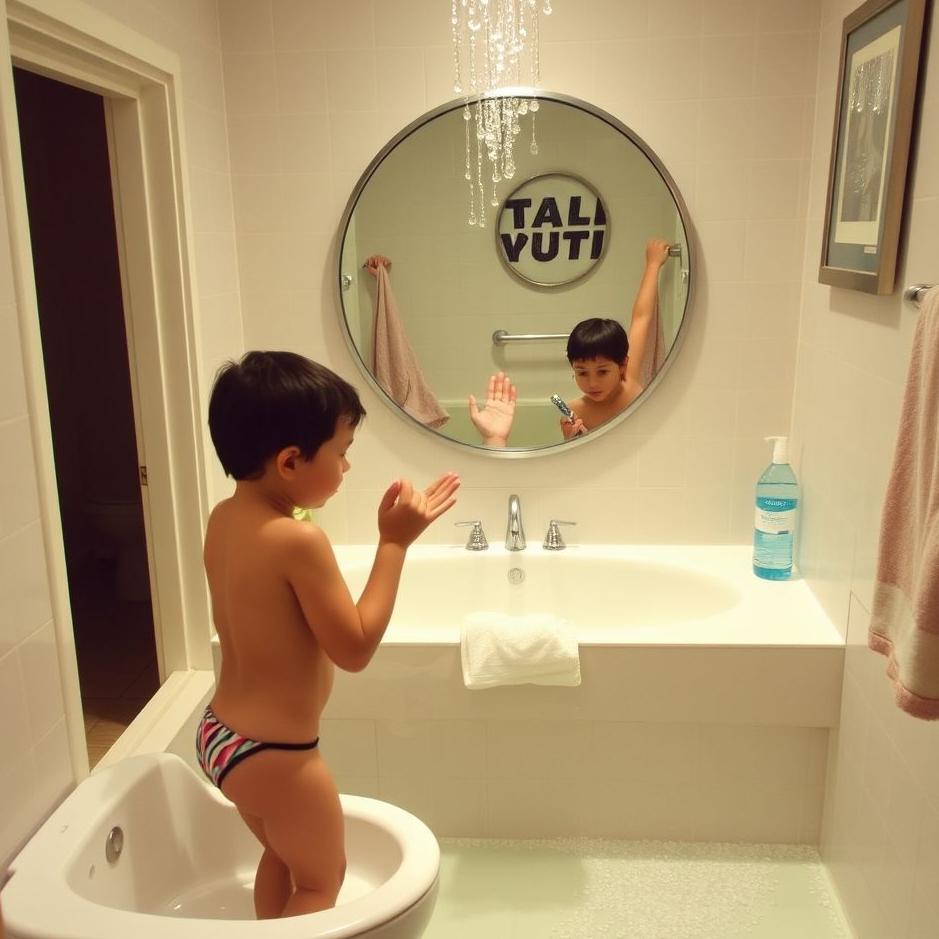 Dream : Playing in the bathroom 