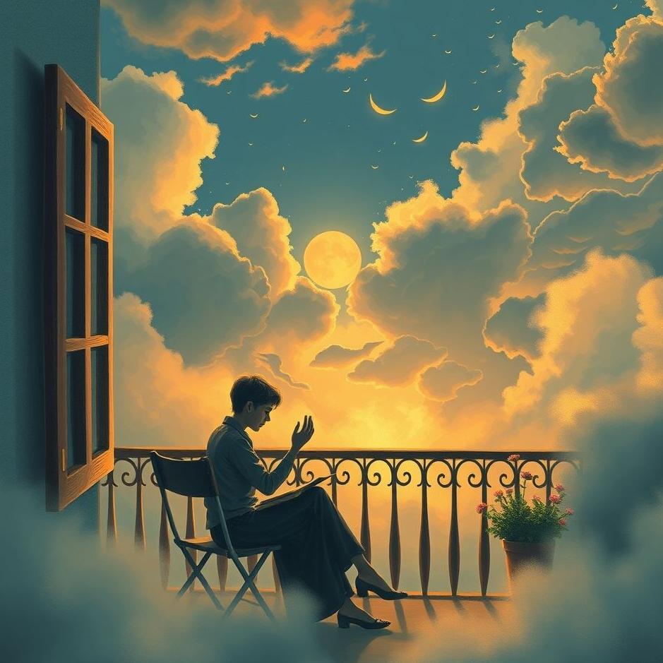 Dream : Playing on the balcony in a dream