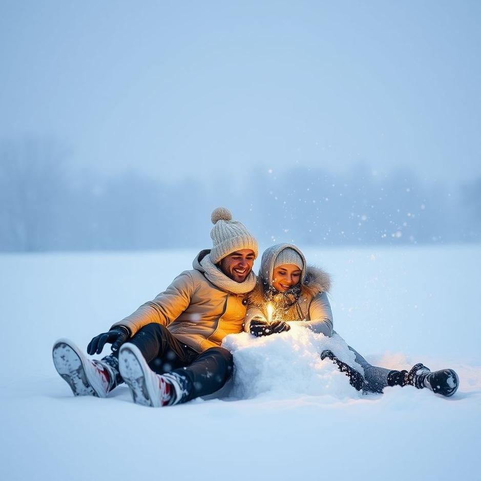 Dream : Playing snow with your loved one in a dream