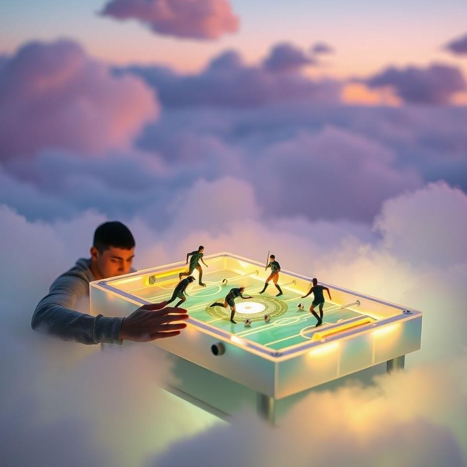 Dream : Playing table football in a dream