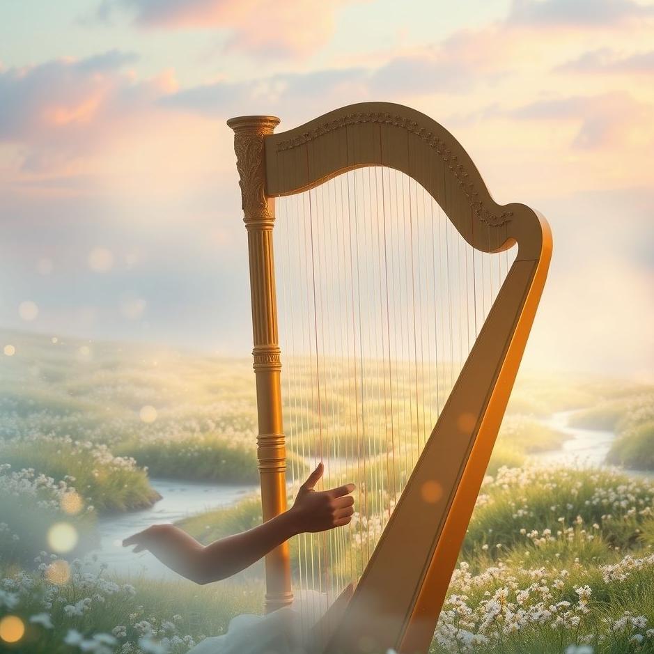 Dream : Playing the harp in a dream