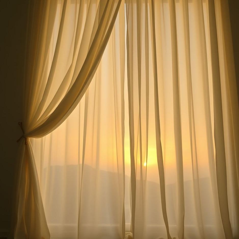 Dream : Playing with a curtain in a dream