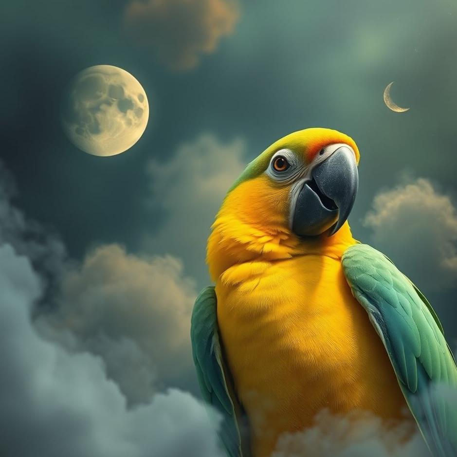 Dream : Playing with a parrot in a dream