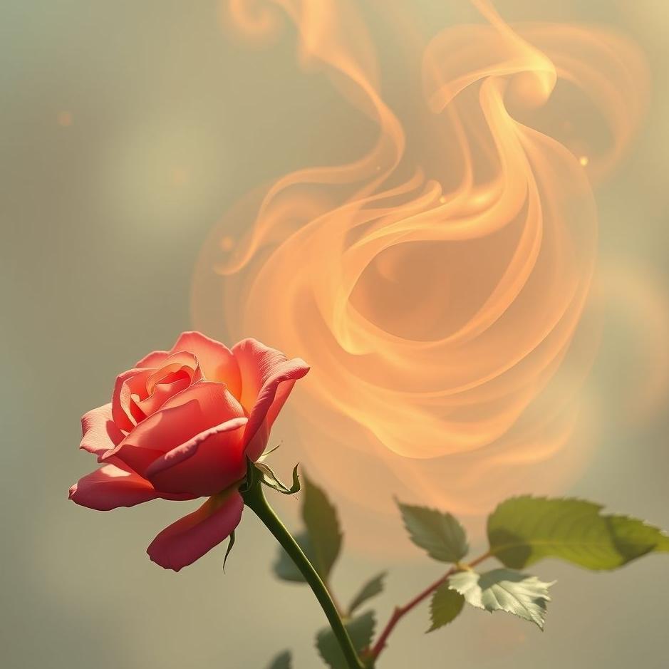 Dream : Playing with a rose in a dream