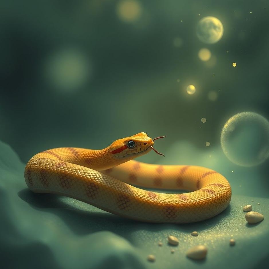 Dream : Playing with a small snake in a dream