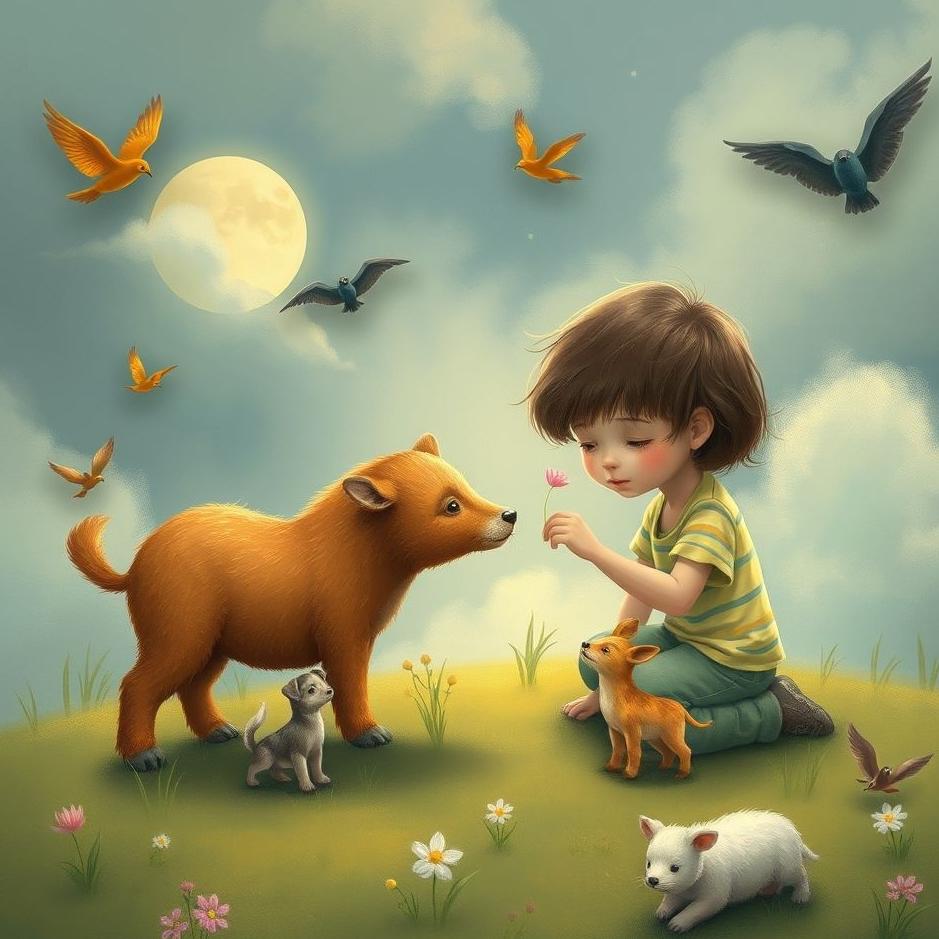 Dream : Playing with animals in a dream