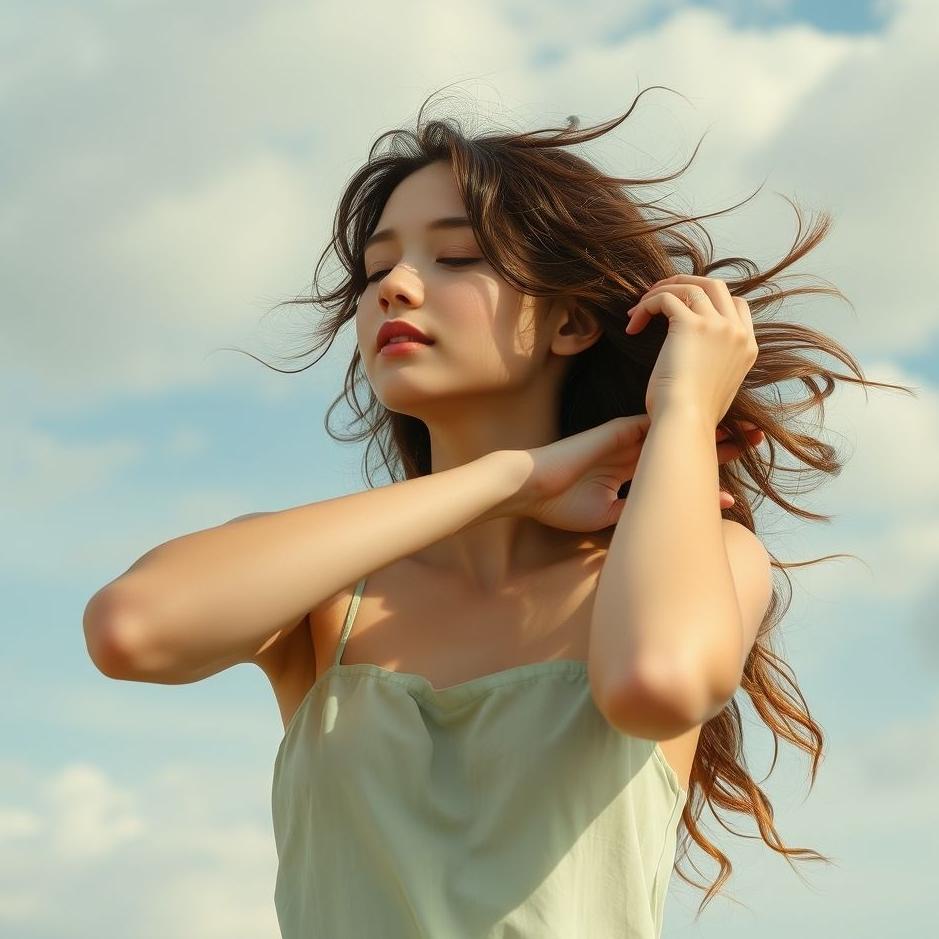 Dream : Playing with one's hair in a dream