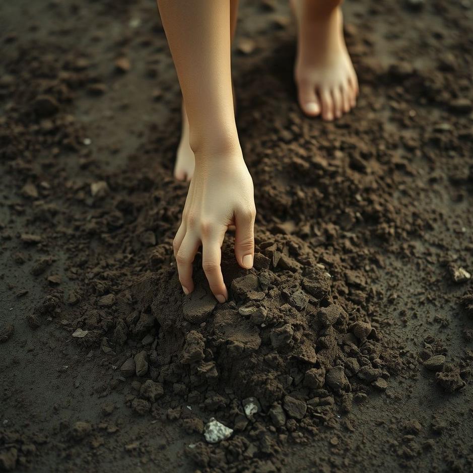 Dream : Playing with one's own dirt in a dream