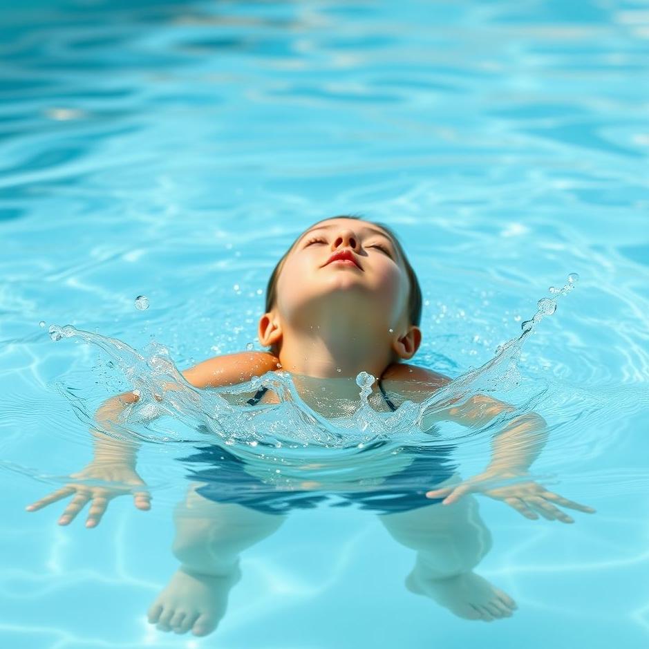 Dream : Playing with water in a pool in a dream