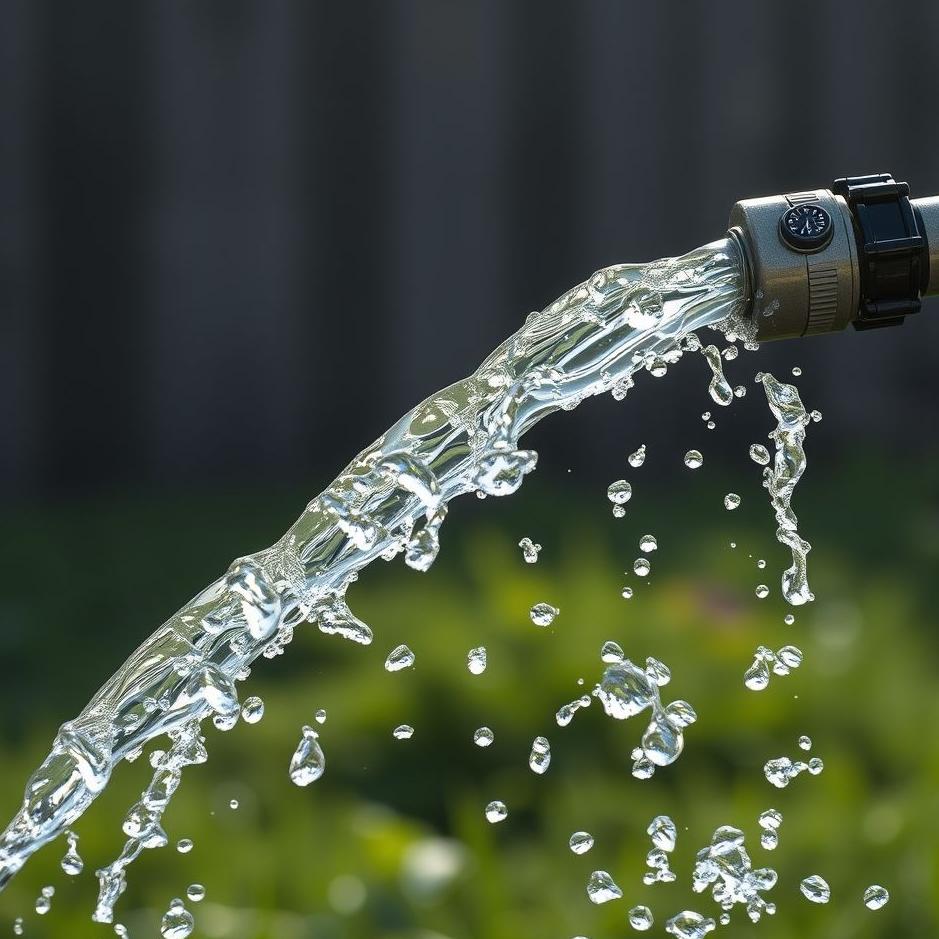 Dream : Plenty of water flowing from a hose in a dream