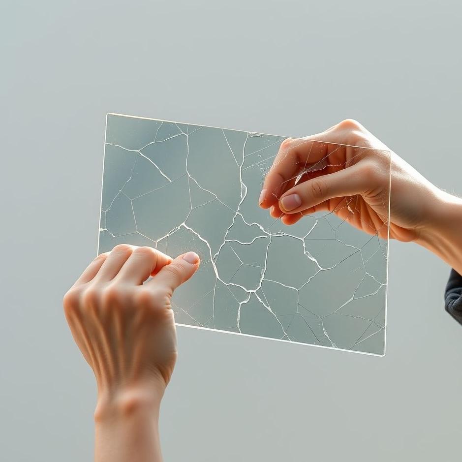 Dream : Plucking a sheet of glass 