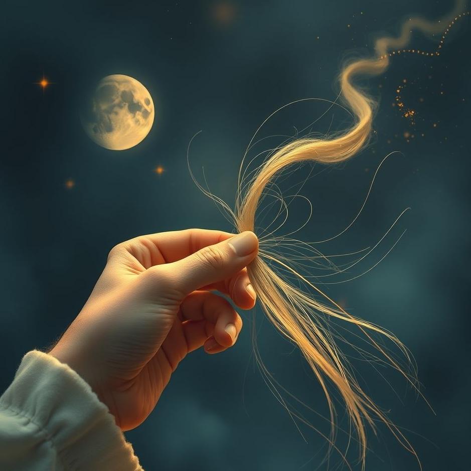 Dream : Plucking a strand of hair in a dream