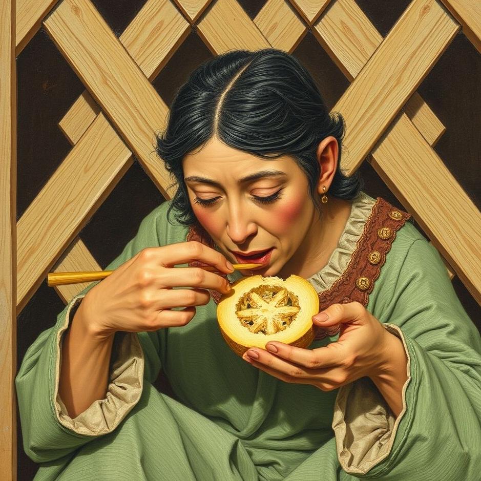 Dream : Plucking and eating a lattice 