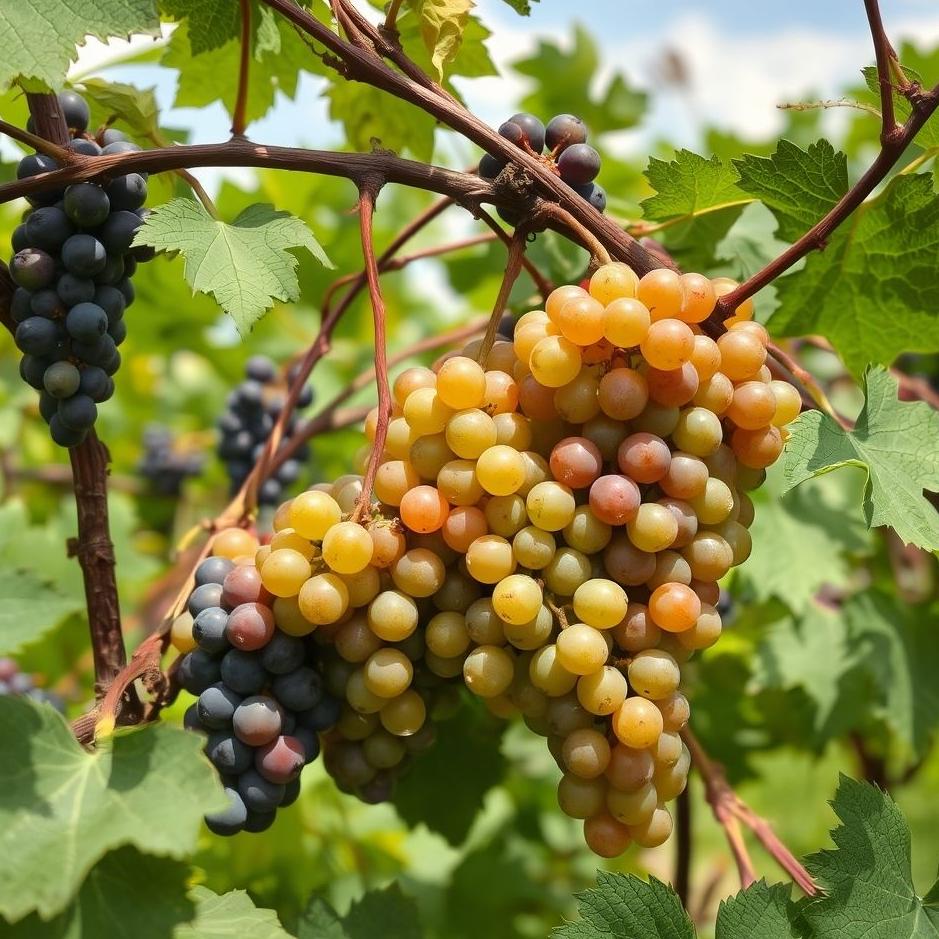 Dream : Plucking bunches of grapes in a dream