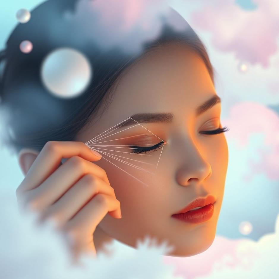 Dream : Plucking eyebrows with thread in a dream