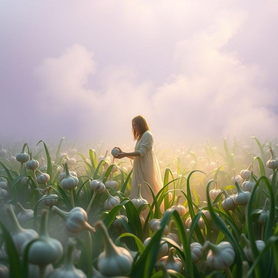 Dream : Plucking garlic in a dream